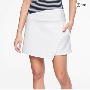 Athleta Classic White Volley Skort